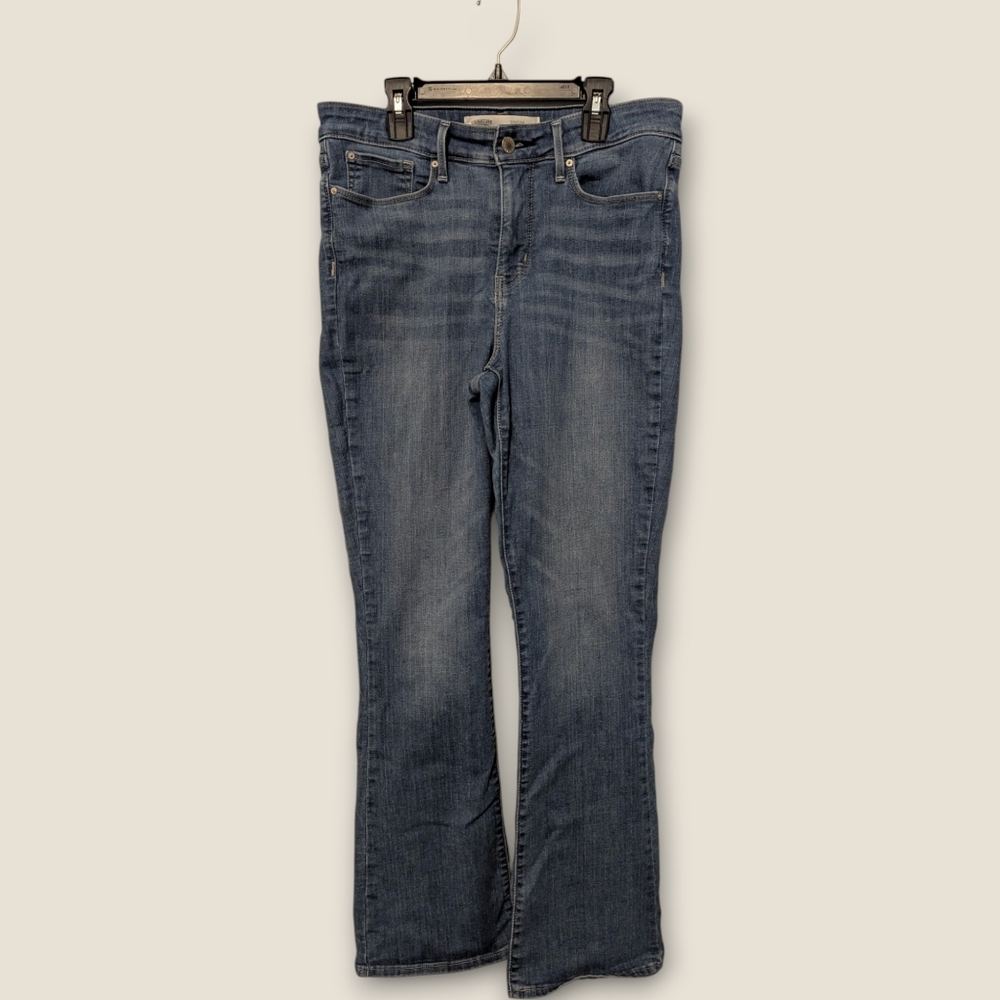 Signature by Levi Strauss Blue Shaping Mid Rise Bootcut Jeans Size  10/30